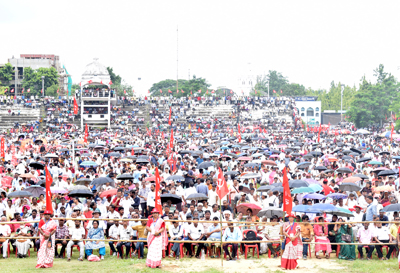 All India Kisan Sabha (AIKS) started its three-day long 22nd state conference at Agartala Town Hall, drawing a large gathering of farmers, organization workers and supporters from different parts of Tripura at Vivekananda stadium on September 1.