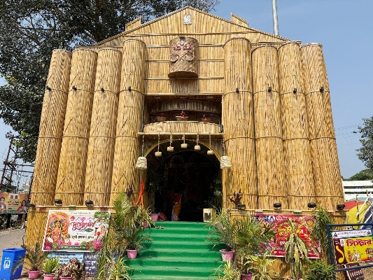 Puja Pandal of Surya Tarun Club in Agartala on October 17.