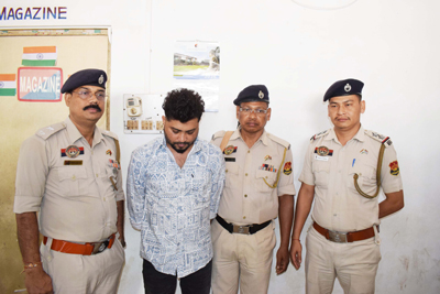 East Agartala Police station arrested a wanted and notorious drug peddler on March 5.