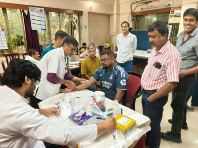 A private hospital conducted a health camp at Agartala Press Club on July 22.
