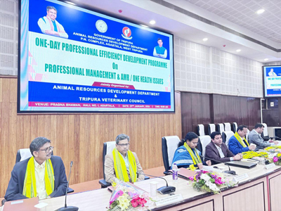 ARD department scientists conduct a seminar at Pragna Bhavan in Agartala on January 29.
