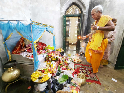 Mangal Chandi Puja performed at Chandi Temple in Agartala on May 12.