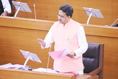 Chief Minister Dr Manik Saha replying to queries raised by opposition MLAs at the Assembly on March 19.