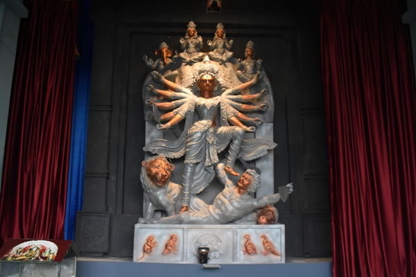 Glimpses of Durga Puja pandal and idols Juva Samaj, Joynagar in Agartala.