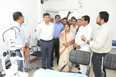 Mayor of Agartala Municipal Corporation (AMC) Dipak Majumder along with health secretary and senior officials visited the proposed civil hospital complex in Agartala on July 3 to review the progress of the set ups.