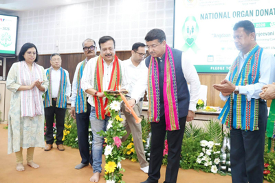 Health Secretary Kiran Gite attended the National Organ Donation Day programme, held at Pragna Bhavan in Agartala on August 3.