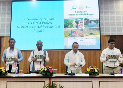 Forest Minister Animesh Debbarma officially launched geospatial solution of forest at Pragna Bhavan in Agartala  on May 30.