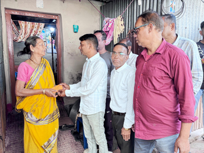 Badarghat Korbhas Club of Agartala starts a social stipend for septuagenarian elders of their locality from February 8.