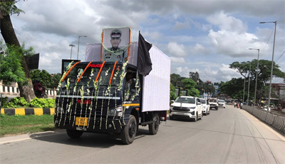 Tripura bid an emotional farewell to Director General of Police (DGP) Anurag Dhankar on July 21 as police officials paid their last respects to the top police officer of the state during a tribute programme held at police headquarters in Agartala.
