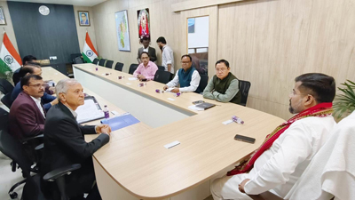 Food and civil supplies minister Sushanta Chowdhury chaired a meeting at civil Secretariat in Agartala on February 20.