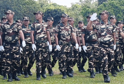 Preparations for 80th Independence Day celebrations and parade held at Assam Rifles Ground in Agartala on August 11.