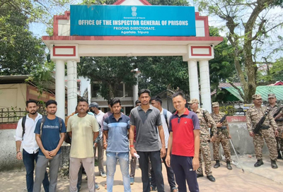 Unemployed youths submitted a deputation demanding to complete the interview for the post of jail warden before the Prison department in Agartala on May 29.