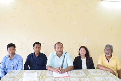 CPIML leaders addressed a press conference at Agartala on April 6 and appealed to voters to support their candidates in ADC elections.