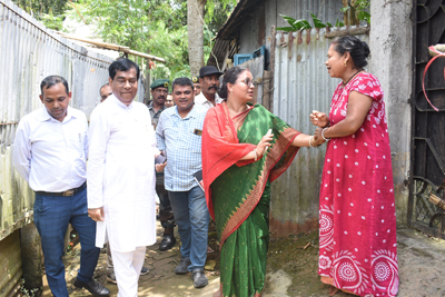 Mayor of Agartala Municipal Corporation (AMC) Dipak Majumder inspected various roads under corporation areas of Pratapgarh on August 20.