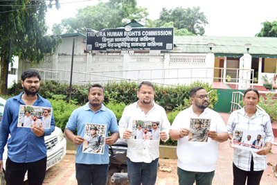 Tripura Pradesh Youth Congress met in a deputation at Tripura Human Rights Commission (THRC) on June 17 seeking action against a CRPF official who attacked Youth Congress activists during a protest in Agartala.