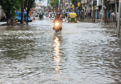Heavy storm wreaks havoc across Agartala city on April 28.