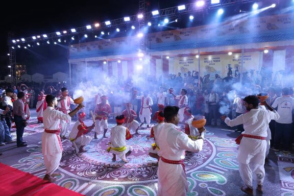 Glimpses of the great and colourful immersion carnival festival Mayer Goman in Agartala on October 23 evening.
