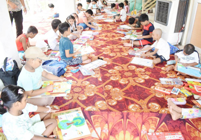Science and Technology and Pollution Control Board conduct sit and draw competition to mark World Environment Day at Sukanta Academy in Agartala on June 4.