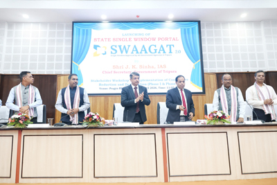 J.K Sinha, Chief Secretary  of Tripura inaugurated the Stakeholder Consultation Workshop on Compliance Reduction and Deregulation at Pragna Bhavan in Agartala on April 1st.