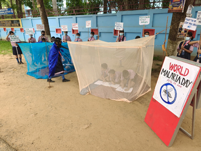 World Malaria Day is observed at Bhavan’s Tripura Vidya Mandir in Agartala on April 25.