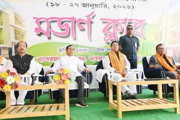 Chief Minister Dr Manik Saha inaugurated New Library at Modern Club in Agartala on January 24.