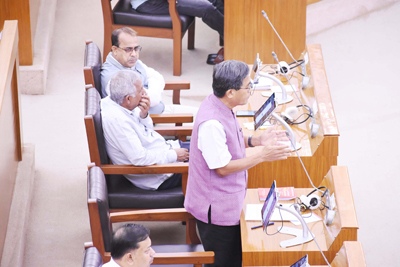 Opposition Leader Jitendra Chowdhury raised his questions towards the treasury bench in the Assembly on March 19.