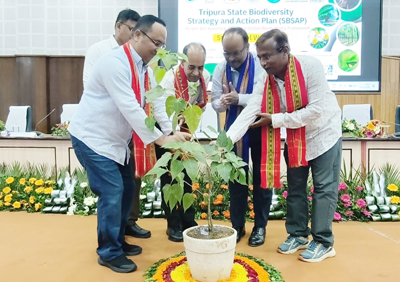 Forest Minister Animesh Debbarma inaugurated biodiversity action plan and strategy for Tripura at Pragna Bhavan in Agartala on October 6.