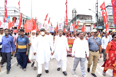 CITY organized Tripura Assembly March in Agartala on March 23 in support of their demands.