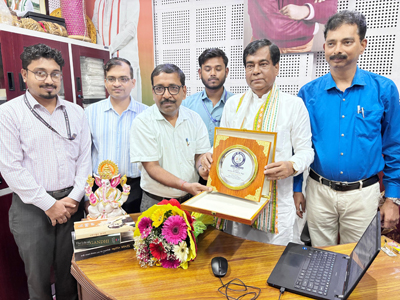 Mayor of Agartala Municipal Corporation (AMC) Dipak Majumder completes self-enumeration for Census 2027 house listing survey on July 18.