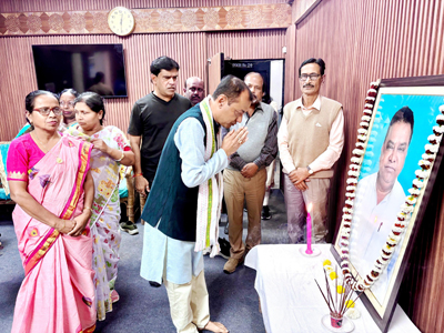 Paschim Zilla Parishad observed the 1st death anniversary of Balai Goswami, former Sabhadipati of West Tripura zilla Parishad at Zilla Office in Agartala on February 13.