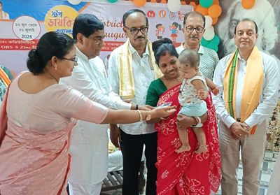 Mayor of Agartala Municipal Corporation (AMC) Dipak Majumder and Deputy Mayor Monika Das Datta attend district level stop diarrhoea campaign event at Agartala on June 23.