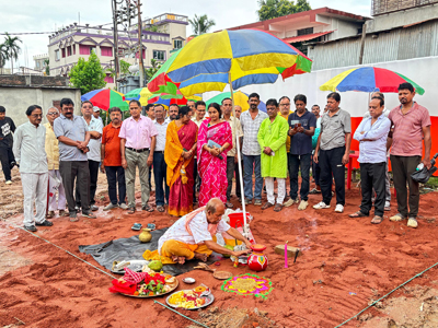 Grandius club of Agartala organised Khuti Puja for the worship of Goddess Durga at Agartala on September 2.