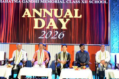Rajya Sabha MP Rajib Bhattacharjee attended the annual day function of Mahatma Gandhi Memorial Class XII school in Agartala on August 31.