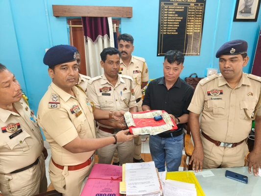 Police personnel of NCC police station of Agartala handed over some recovered stolen items to its actual owner on March 25.