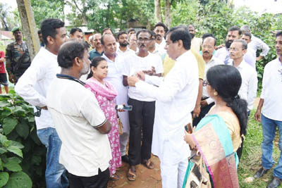 Mayor of Agartala Municipal Corporation (AMC) Dipak Majumder visited different areas of Agartala on June 8.