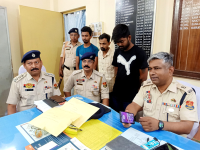 East Agartala police station officials arrested three drug peddlers with contraband items from the  city on March 13.