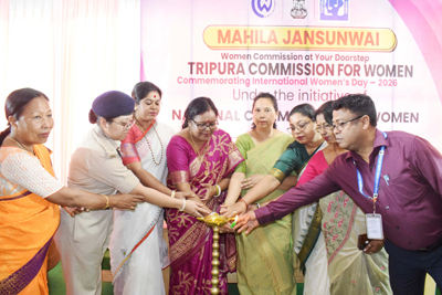 Tripura Commission for Women organised Mahila Jansunwai to mark International Women’s Day in Agartala on March 8.