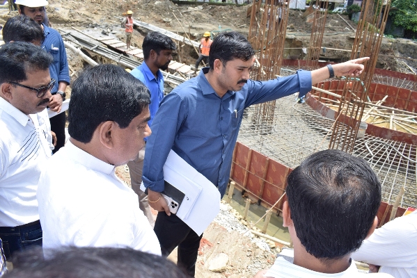 Mayor of Agartala Municipal Corporation (AMC) Dipak Majumder inspected development works at Ramnagar 4 area of the city along with officials on July 24.