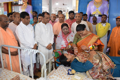 Mayor of Agartala Municipal Corporation (AMC) Dipak Majumder inaugurated a blood donation camp organized by Jagannath Bari temple authorities of Agartala on July 12.