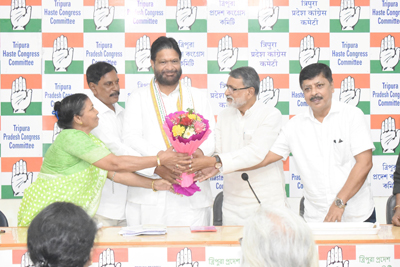 AICC observer for Tripura Pradesh Congress, Pradip Jain Aditya chaired a meeting at Congress Bhavan in Agartala on October 27.