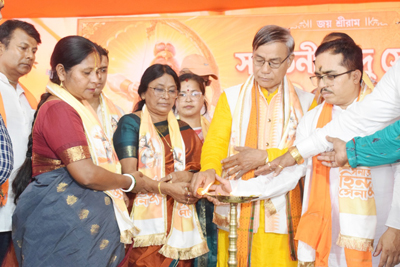 Speaker Rampada Jamatia attended the 2nd foundation day of Sanatani Hindu Sena at Kathalatli, at the outskirts of Agartala on August 2.