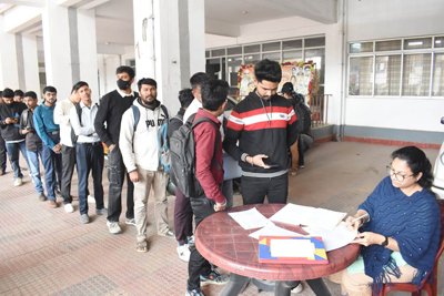 Job fair held at the Labour and Manpower Planning office in Agartala on January 17.