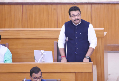 Treasury bench MLAs present raise their different question on the third day of Budget session of Tripura Assembly on March 17.