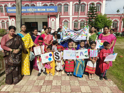 NIPUN Tripura organised a procession in Agartala on August 10.