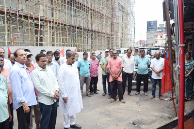 CITU observes foundation day at Old Motorstand in Agartala on July 11.