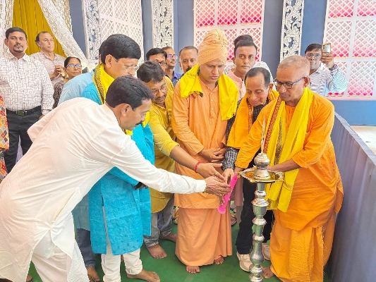 Puja inauguration of Agragami Club in Agartala on October 17.