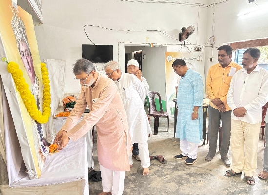 Tripura Pradesh Congress observes birth anniversary of Maharaja Bir Bikram at Congress Bhavan in Agartala on August 19.