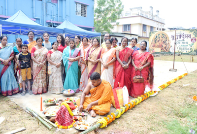 Khuti Puja for Durga Puja was organised at Mukti Sangha in Agartala on September 7.