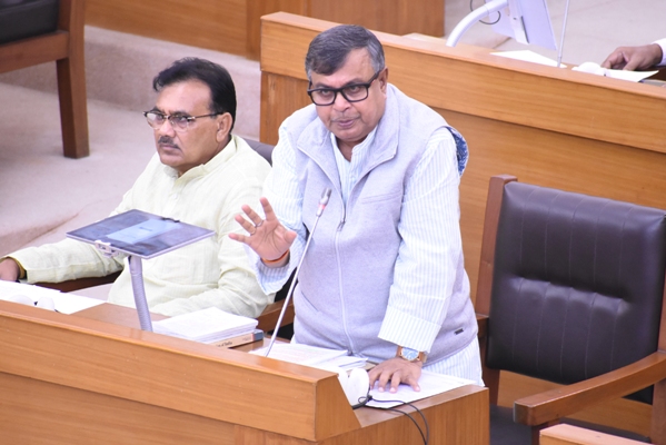 BJP legislators present at the special session of Tripura Assembly to discuss women reservation bill on April 30.