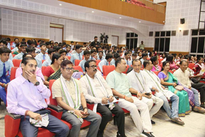 Zilla Sabhadhipati of West Tripura district Biswajit Sil inaugurated Vishmadev memorial drama competition at Muktadhara auditorium in Agartala on June 11.